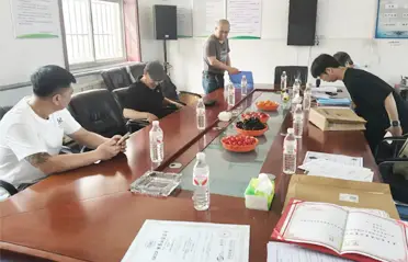 Customers from Tongyou Potato Industry visited the factory to inspect sweet potato vermicelli and sweet potato starch.