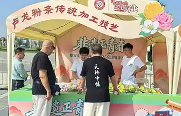 Lulong Vermicelli Comes to Xiong'an: Qinhuangdao Tongyou Potato Industry Showcases Products at the 2025 Beijing-Tianjin-Hebei Intangible Cultural Heritage Joint Exhibition